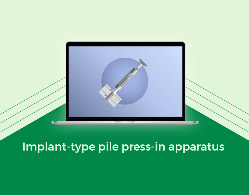 Implant Type pile Press in Appartus